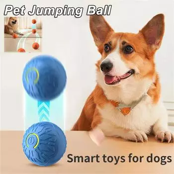 Умные игрушки для кошек, катящийся мяч, интерактивные игрушки для владельцев собак, автоматический прыгающий мяч, самостоятельный привет, дразнящий котят, прыгающий мяч 1SET