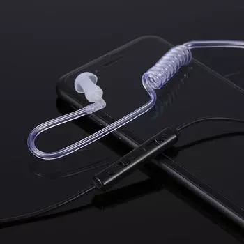 Умные интеллектуальные многофункциональные наушники с защитой от излучения, одноушные наушники с крючком, стерео штекер 3,5 мм чёрный