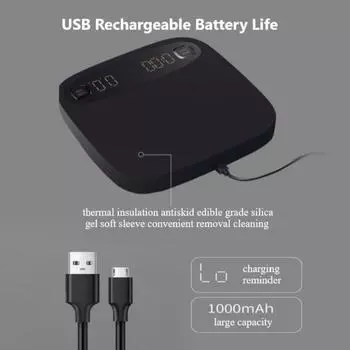 Умные капельные весы для кофе с таймером 2 кг/0,1 г цифровые весы для наливания кофе электронные кухонные весы с зарядкой от USB светло-серый