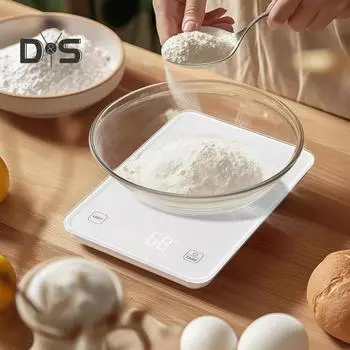Умные кухонные весы с приложением 3 г/10 кг точные электронные весы со счетчиком калорий отслеживание питания контроль порций ЖК-дисплей цифровые весы чёрный