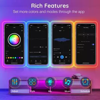 Умные неоновые светодиодные ленты RGB Bluetooth приложение пульт дистанционного управления силиконовая лента для вывесок лампа EU вилка DC 12V музыка синхронизация IP68 водонепроницаемый