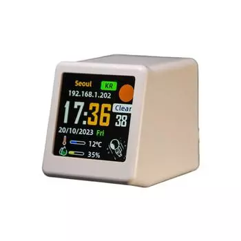 Умные погодные часы с подключением по Wi-Fi, настольная станция, температура