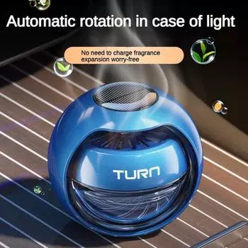 Умные солнечные авто духи, ароматерапия, украшения, автомобильный аромат, украшения для салона автомобиля, свет, парфюмерный вентилятор, автомобильное эфирное масло