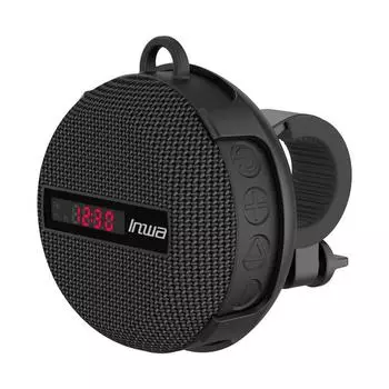 Умные светодиодные часы с цифровым дисплеем, беспроводной велосипед, велосипед, Bluetooth-динамик, портативный водонепроницаемый сабвуфер, громкая связь / TF-карта чёрный