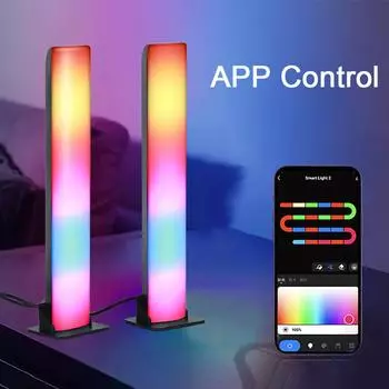 Умные светодиодные полосы RGB Tuya Wi-Fi с синхронизацией музыки, светодиодная подсветка телевизора для игр, ПК, украшения комнаты, работы с Alexa и Google Home
