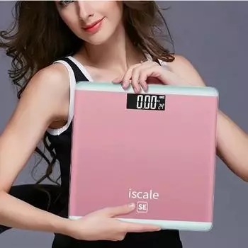 Умные весы Rose Gold Mini Body Weight Scale — точные электронные весы для домашнего использования с удобным для чтения дисплеем и функцией автоматического включения/выключения розового золота