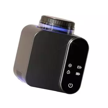 Умный электрический держатель для зубных щеток, настенный дизайн с функциями автоматической сушки и очистки для гигиеничного хранения чёрный