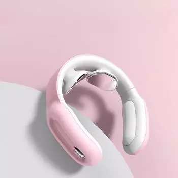 Умный электрический массажер для шеи и плеч, инструмент для облегчения боли, уход за здоровьем, релаксация, шейный позвонок, физиотерапия, нагревательный массажер белый