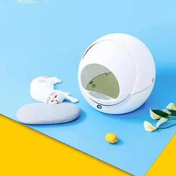 Умный Автоматический Закрытый Кошачий Туалет Большой Самоочищающийся Песочный Туалет Приучение Кошек Набор для Кошек Закрытый Туалет Песочница для Домашних Животных WIFI Veision