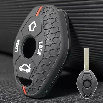 Умный автомобильный брелок с дистанционным управлением, чехол-держатель, защита для BMW 1, 3, 5, 6, 7 серии E66 E90 E91 E92 E93 Coupe E46 X3 E83 X5 E53 Z4 чёрный