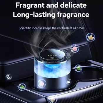 Умный автомобильный освежитель воздуха, автомобильный ароматизатор, автомобильный перезаряжаемый освежитель воздуха, дезодорант для салона автомобиля с подсветкой