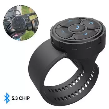 Умный беспроводной Bluetooth 5.3 пульт дистанционного управления кнопками шлема универсальный руль мотоцикла медиа-контроллер рулевое колесо автомобиля управление CHINA