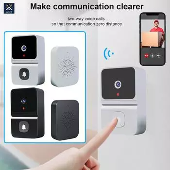 Умный беспроводной видео дверной звонок, цифровой визуальный домофон, WIFI, дверной звонок, электронный швейцар, камера домашней безопасности Z30