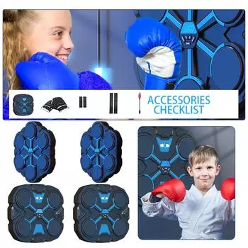 Умный Bluetooth-боксер, декомпрессия, боевая фитнес-тренажер для дома, боксерская стена, боксерский тренажер, боксерские аксессуары One Size