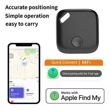 Умный Bluetooth GPS-трекер, работающий с приложением Apple Find My APP, устройство напоминания об отсутствии тега, сертифицированное MFI, локатор ключей от машины, домашних животных и детей белый