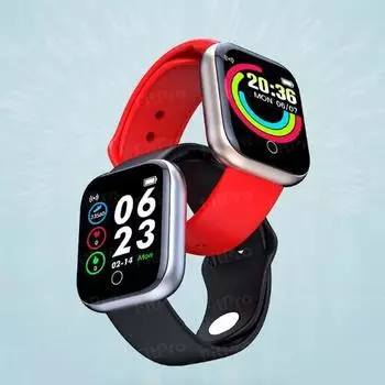 Умный браслет D20S: Экран 1,44 дюйма с функцией мониторинга сердечного ритма и напоминанием о синхронизации информации. золотой