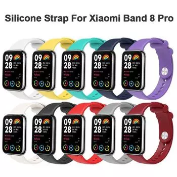 Умный браслет для часов, браслет, мягкий силиконовый ремешок для Xiaomi Band 8 Pro, ремешок для часов