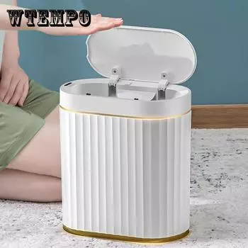Умный датчик 7л, мусорное ведро для кухни, мусорное ведро для ванной комнаты, светильник, роскошная семейная гостиная, трещины, мусорное ведро Cubo Basura Battery