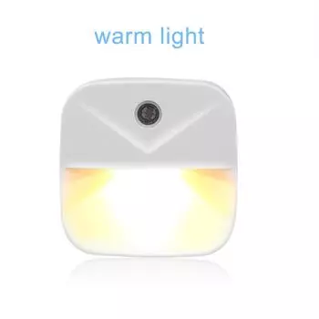 Умный датчик движения, беспроводной светодиодный ночник, автоматическое освещение, вилка европейского стандарта, энергосберегающий светильник, настенный светильник для защиты глаз, детская спальня 1 PCS