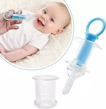 Умный диспенсер для лекарств для маленьких детей, игольная игольница, дозатор-дозатор для лекарств, соска, посуда для кормления, аксессуары для детей синий