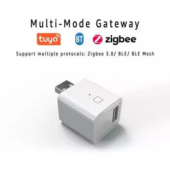 Умный дом BT-шлюз Центральная система управления Портативный USB-интерфейс Шлюз Zigbee/Tuya APP Remote белый