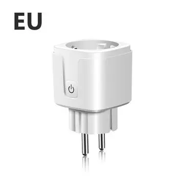Умный дом Tuya Smart Life Smart Socket EU Plug Network Wi-Fi Розетка Использование голосового управления Работа с Google Home Alexa EU Standard