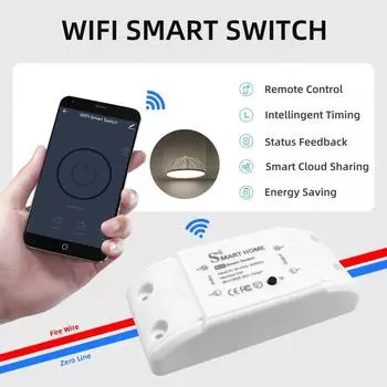 Умный дом Wi-Fi беспроводной пульт дистанционного управления выключатель выключатель Domotic LED контроллер освещения модуль Alexa Google Home Smartlife Tuya APP 110-240V