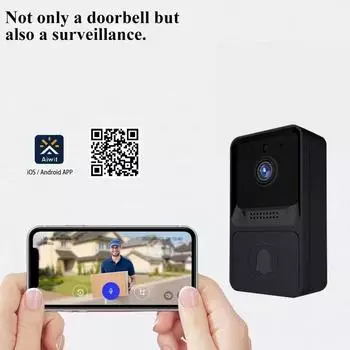 Умный дом WIFI дверной звонок Беспроводной дверной звонок камера безопасности ночного видения домофон для квартир