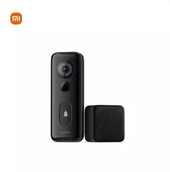 Умный дверной звонок Xiaomi 3S 2K Ultra HD, видеодомофон ночного видения, длинный аккумулятор, AI, распознавание человека, работает с приложением Mi home