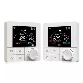 Умный фанкойл для 2-х трубной системы, термостат, WIFI/485 Modbus с приложением и голосовым управлением 2.8 Water Heating 3A