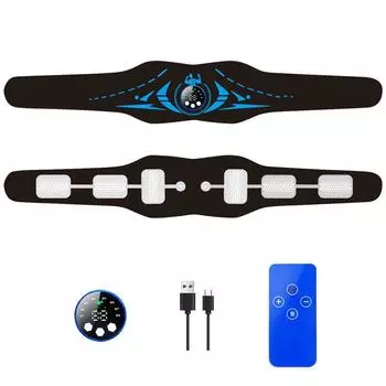 Умный фитнес-массажный пояс с дисплеем для зарядки: Усовершенствованный тренажер для мышц живота и массажер для талии Separate gel belt