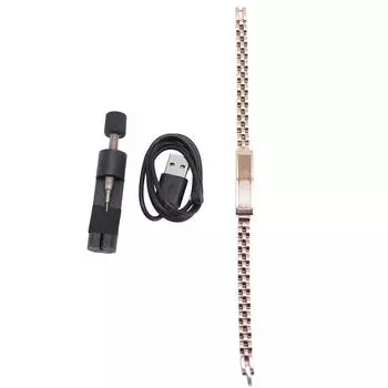 Умный фитнес-трекер браслет цинковый сплав Bluetooth IP68 защита от дождя носимый умный браслет шаг золотой