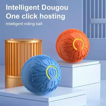 Умный игрушечный мяч для собак, электронная интерактивная игрушка для домашних животных, движущийся мяч, USB, автоматический движущийся прыгающий мяч для щенка, подарок на день рождения, продукт для кошек