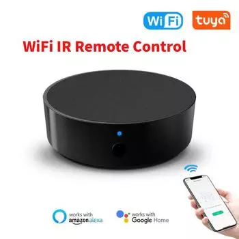 Умный ИК-пульт дистанционного управления Tuya WiFi Универсальный инфракрасный пульт дистанционного управления для телевизора DVD AUD AC Работает для Alexa Google Home