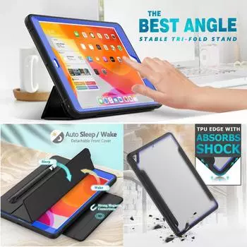 Умный кожаный чехол для iPad 9,7 2017 7, 8-го поколения 10,2, противоударный чехол для iPad Mini 5 Air 2 3 4 10,9 Pro 11 2020 IPad 5th 6th Gen 9.7