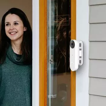 Умный кронштейн для дверного звонка, настенные аксессуары для дверных звонков из АБС-пластика (белый)