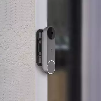 Умный кронштейн для дверного звонка, настенные аксессуары для дверных звонков из АБС-пластика (черный)