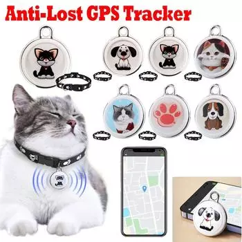 Умный локатор, водонепроницаемое устройство слежения GPS, отслеживание местоположения в реальном времени для собак, кошек, детей, домашних животных, брелок, кошелек, багаж