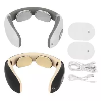 Умный массажер для шеи, интеллектуальный электрический импульсный массажер для позвоночника, релаксатор White