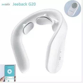 Умный массажер для шейного отдела Youpin Jeeback G20 TENS Pulse, хиропрактика, защита для шеи, электрическая физиотерапия с белый