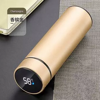 Умный мерный стакан для измерения температуры, деловой подарок, креативные подарки, термостакан из нержавеющей стали 304, дисплей температуры, ювелирный аксессуар