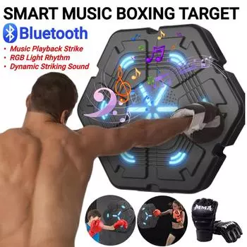 Умный музыкальный боксерский автомат, настенная мишень, мешок с песком со светодиодной подсветкой для детей и взрослых, домашние упражнения, расслабляющая мишень для тренировки реакции Just Kids Gloves