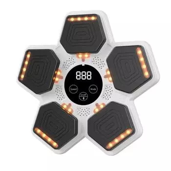 Умный музыкальный боксерский автомат, настенная мишень, мешок с песком со светодиодной подсветкой, расслабляющая тренировочная мишень для бокса, спортивная реакция на ловкость синий