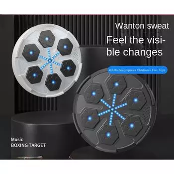 Умный музыкальный боксерский тренажер, электронный боксерский настенный мишень для домашних тренировок, динамическое настенное оборудование для фитнеса для взрослых