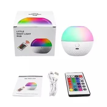 Умный ночной светильник Lumens, плавная регулировка яркости, настольная лампа с дистанционным управлением, магнитный перезаряжаемый окружающий свет для сна One Size