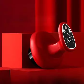 Умный перезаряжаемый баночный массажер с меридианным подогревом USB plug-in 1 bottle of essential oil