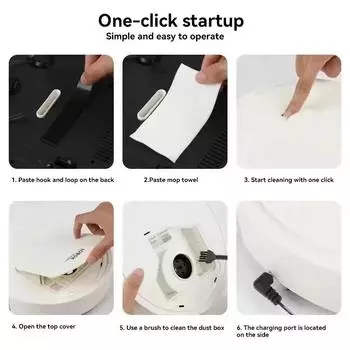 Умный подметальный робот 3 в 1 пылесос автоматический робот 4000 Па сильная мощность всасывания для шерсти домашних животных ковров полов новый чёрный