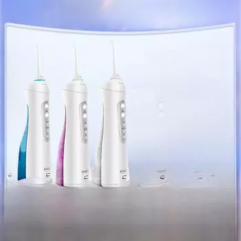Умный портативный электрический ирригатор для ухода за полостью рта и чистки зубов небесно-голубой