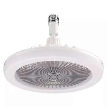 Умный потолочный вентилятор 3-в-1 с пультом дистанционного управления. Лампа освещения E27. Основание преобразователя 85-265 В. Основание освещения для спальни и гостиной.