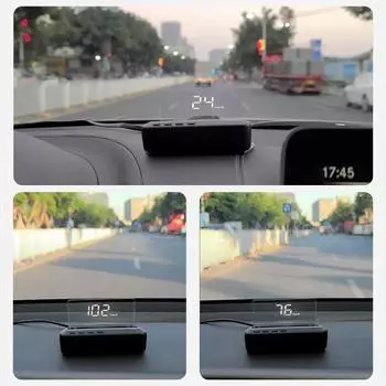 Умный проекционный дисплей OBD2 GPS Цифровой спидометр Система направления Тахометр Проектор Температура воды Напряжение Турбо Сигнализация безопасности